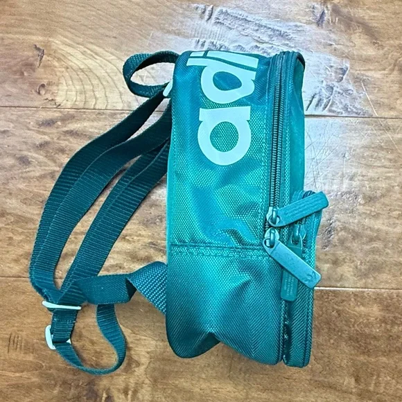Adidas Originals Trefoil Mini Backpack Green Festival Travel Bag NWOT - Picture 7 of 11